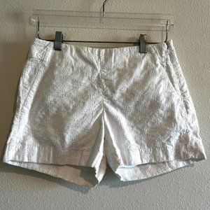 Banana Republic Shorts High Rise Eyelet White Women's Size 4